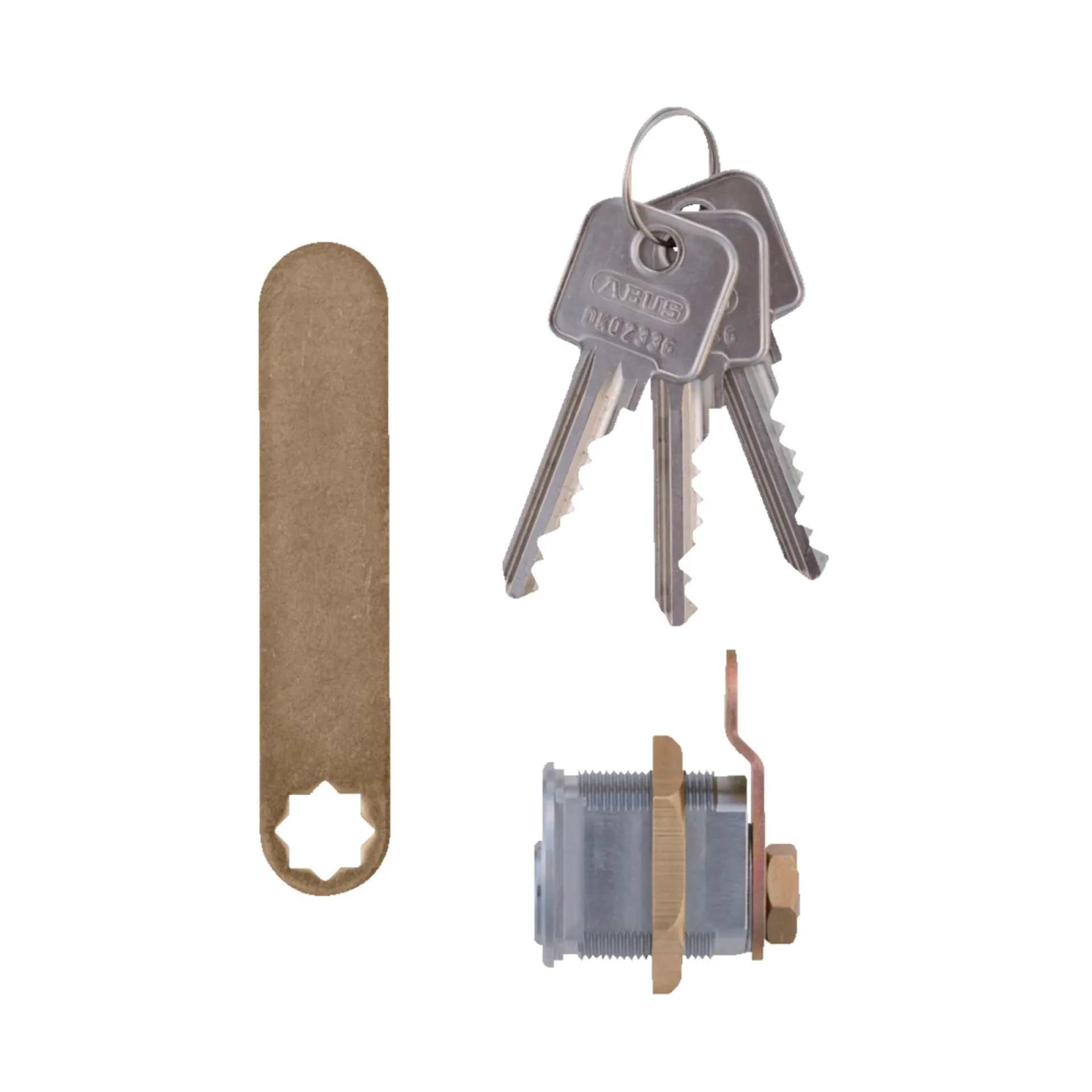 Clearance Abus CYLINDER POSTKASSE GRÅ 1 STK