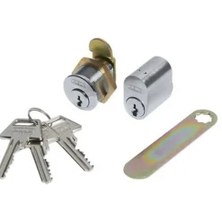 Outlet Abus GDS OVAL + POSTKS. CYLINDER OVAL OG POSTKASSE NIKKEL 1 SÆT