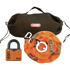Discount Abus GRANIT 37/55 M/KÆDE HÆNGELÅS 84X62,5X31 ORANGE 1 STK