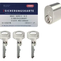 Best Abus NX21 N1L457-2 CYLINDERRING NIKKEL SÆT