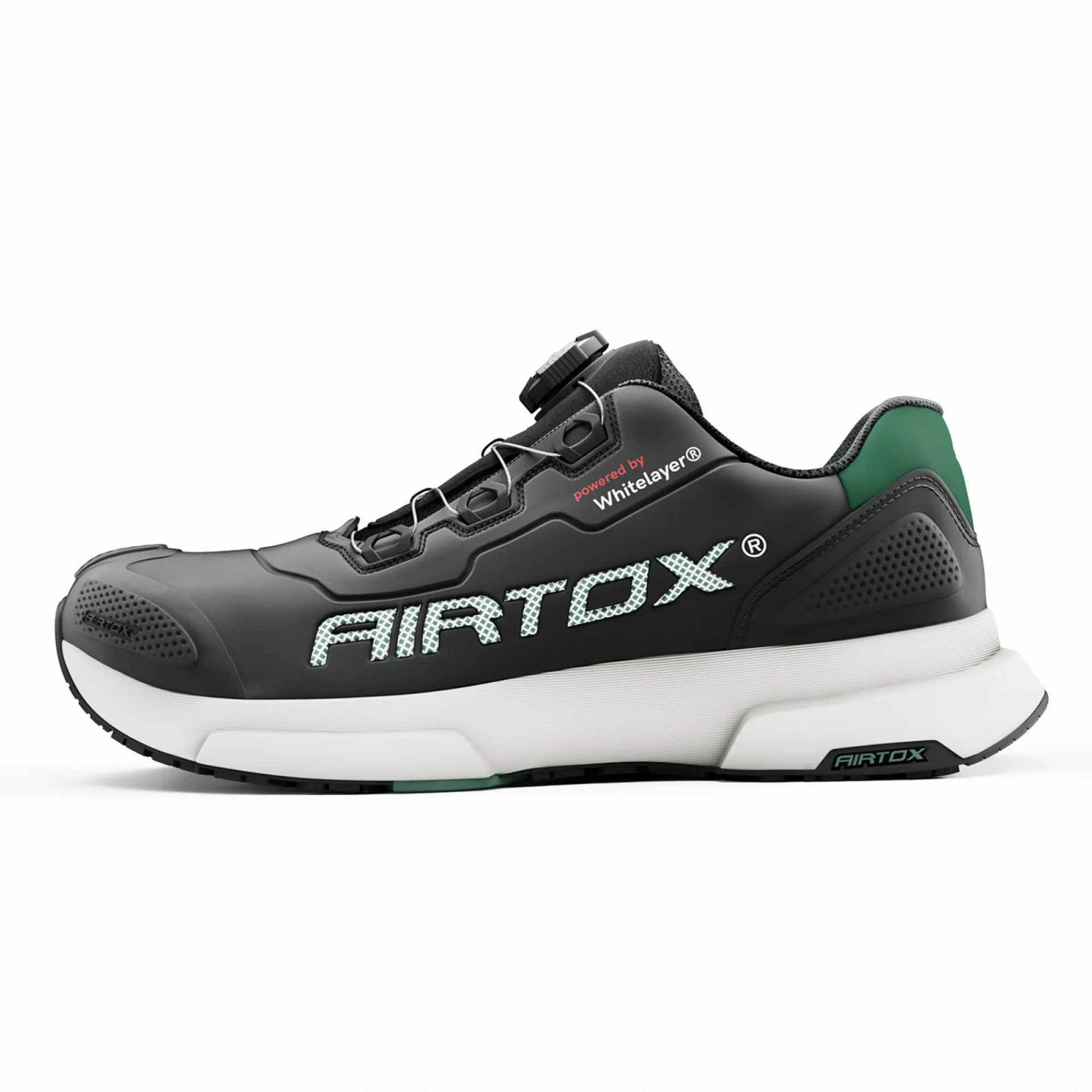 Best Airtox FORMULA FL44 SIKKERHEDSSKO SORT/MILITÆRGRØNT 38