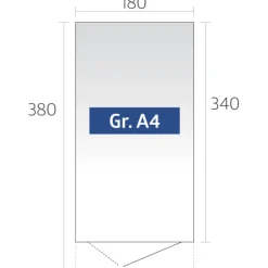 Hot Biohort AVANTGARDE A4 REDSKABSRUM KVARTSGRÅ METALLIC 6,84 M2