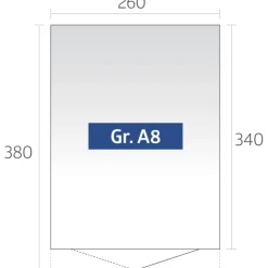 Outlet Biohort AVANTGARDE A8 REDSKABSRUM MØRKEGRÅ METALLIC 9,88 M2