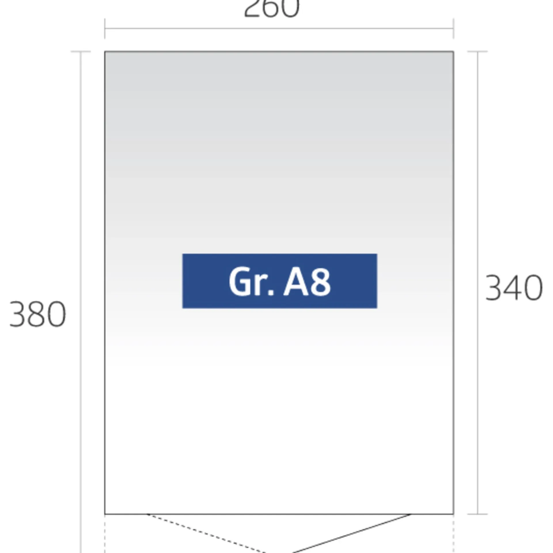 Outlet Biohort AVANTGARDE A8 REDSKABSRUM MØRKEGRÅ METALLIC 9,88 M2