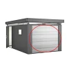 Outlet Biohort CASANOVA UDEN MOTOR GARAGEPORT SØLV METALLIC