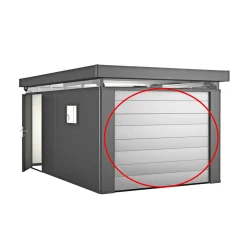 Outlet Biohort CASANOVA UDEN MOTOR GARAGEPORT SØLV METALLIC