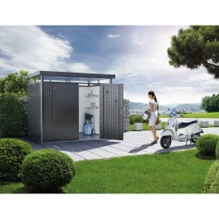 Outlet Biohort HIGHLINE H3 REDSKABSRUM MØRKEGRÅ METALLIC 6,46 M2