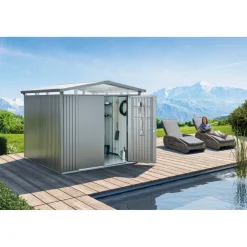 Outlet Biohort PANORAMA P4 REDSKABSRUM SØLV METALLIC 7,59 M2