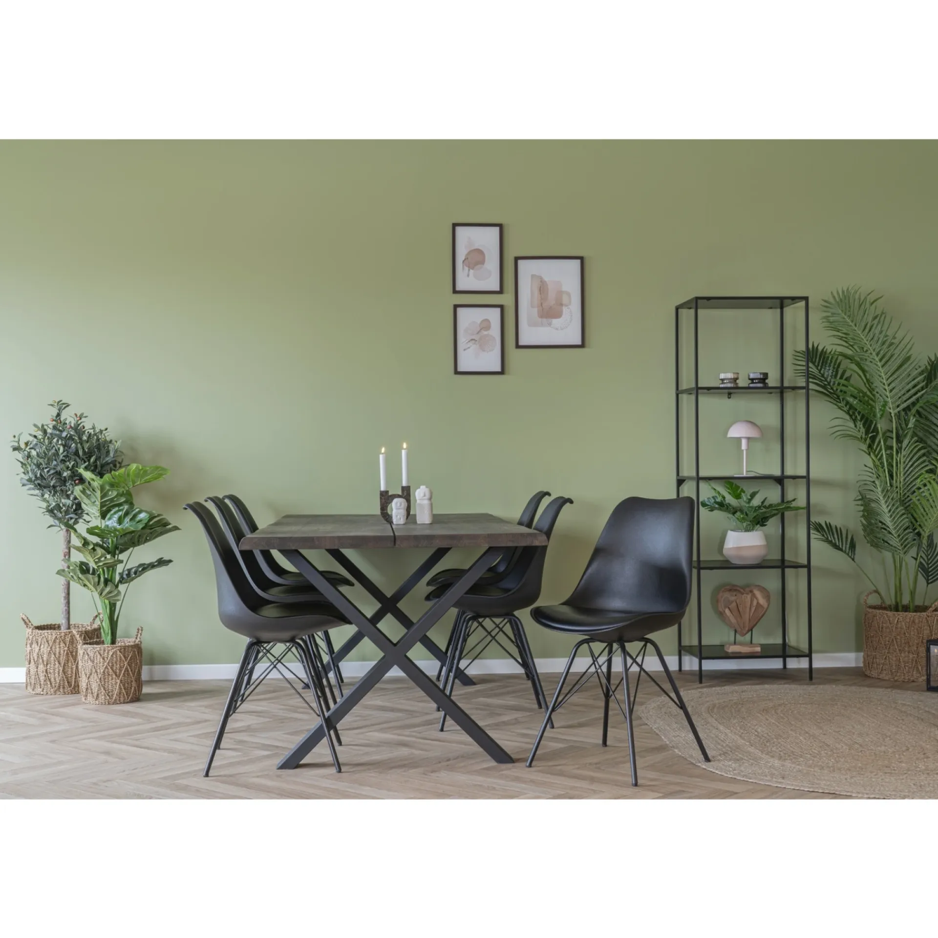 Boliginteriør BOLIGINTERIØR ELLA SPISESTOL SORT 86 X 48 X 55 CM
