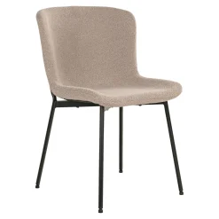 Best Boliginteriør BOLIGINTERIØR LAURA SPISESTOL BEIGE/SORT 83 X 48 X 59 CM