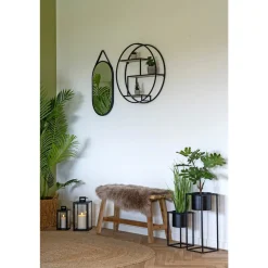 Discount Boliginteriør BOLIGINTERIØR METAL LANTERNESÆT H25/H35 CM SORT