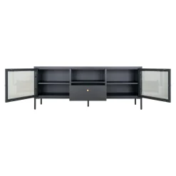 Outlet Boliginteriør BOLIGINTERIØR NELA TV-BÆNK SORT 60 X 160 X 35 CM