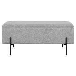 Best Boliginteriør BOLIGINTERIØR SOFIA BÆNK LYSEGRÅ 36.50 X 95 CM