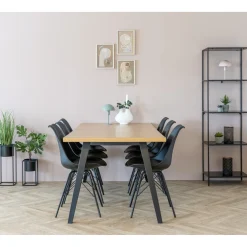 Discount Boliginteriør BOLIGINTERIØR SPISEBORD SILDEBENSMØNSTER NATUR 90 X 200 CM