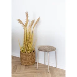 Discount Boliginteriør BOLIGINTERIØR TABURET BRUN MIX 44 X 35 X 35 CM