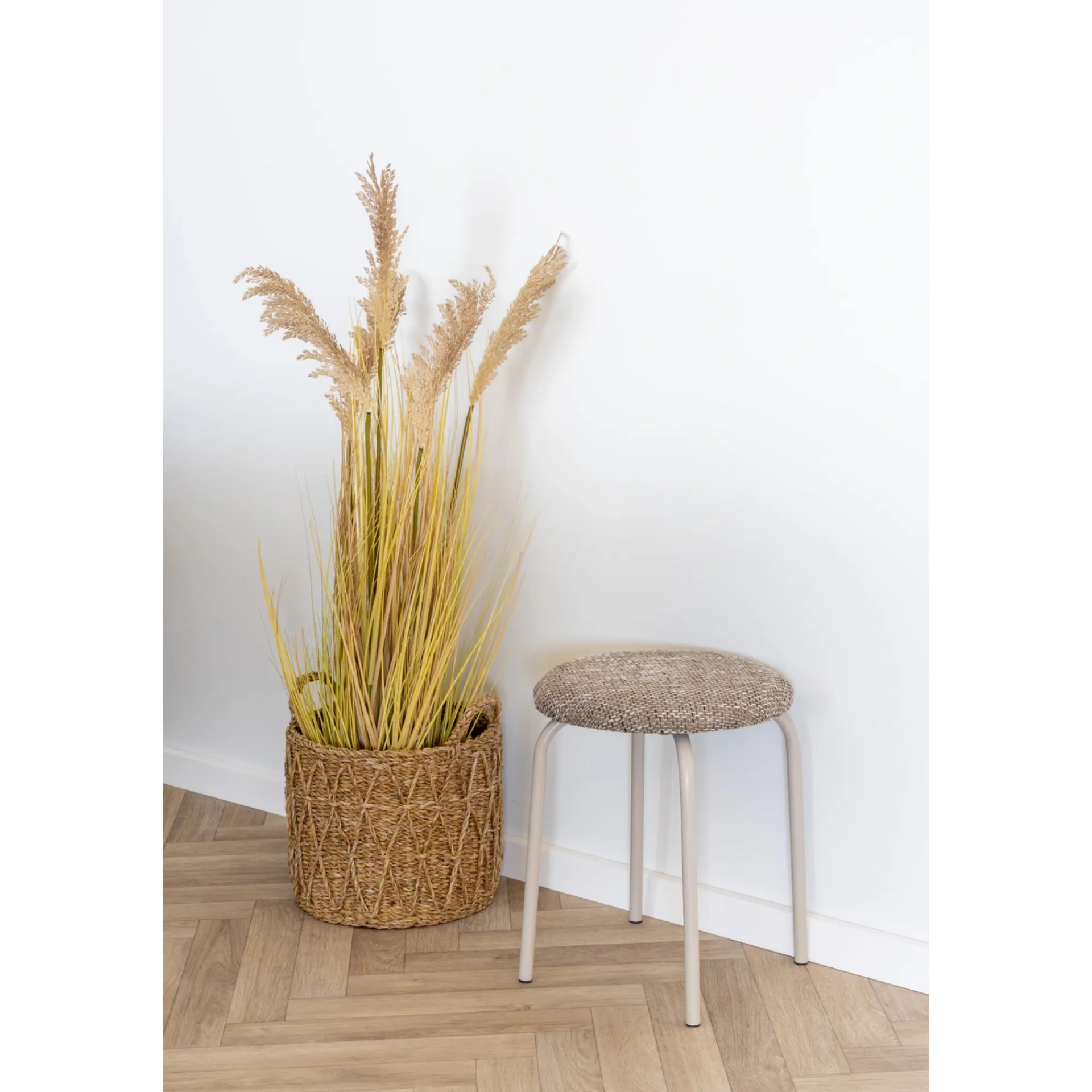 Discount Boliginteriør BOLIGINTERIØR TABURET BRUN MIX 44 X 35 X 35 CM