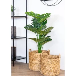 Best Boliginteriør BOLIGINTERIØR VANDHYACINT KURVESÆT NATUR H30/H35 CM