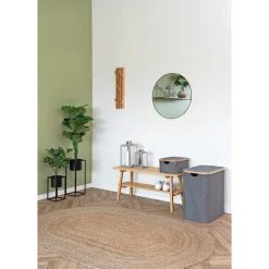 Clearance Boliginteriør BOLIGINTERIØR VASKETØJSKURV MØRKEGRÅ 54X33X54 CM