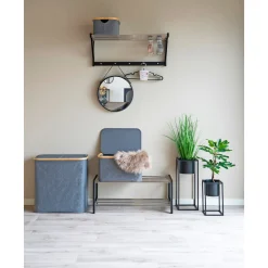 Clearance Boliginteriør BOLIGINTERIØR VASKETØJSKURV MØRKEGRÅ 54X33X54 CM