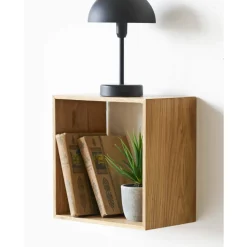 Discount Boliginteriør BOLIGINTERIØR VÆGHYLDE NATUR EG 30 X 18 X 30 CM