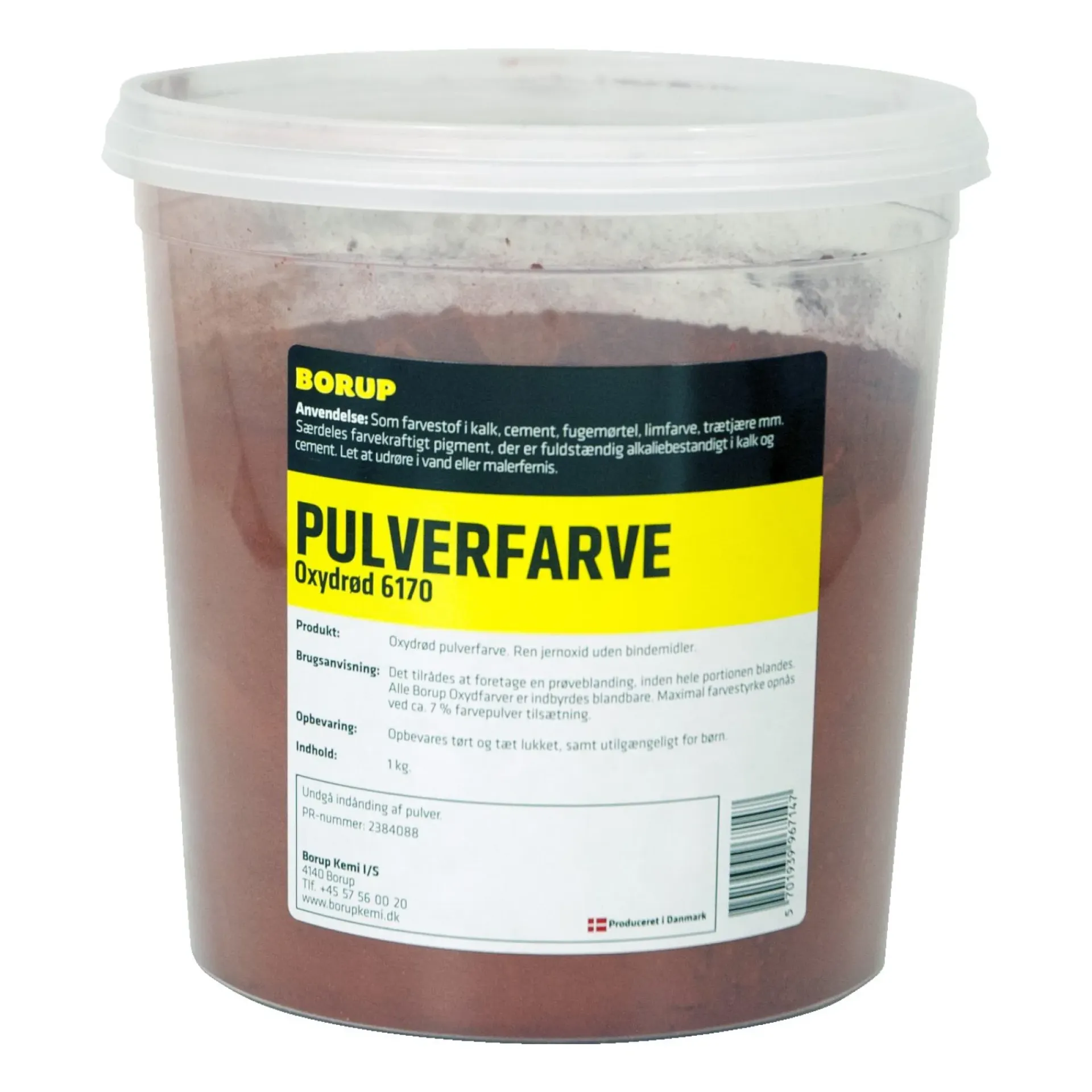 New Borup 6170 OXYDFARVE 1 KG RØD