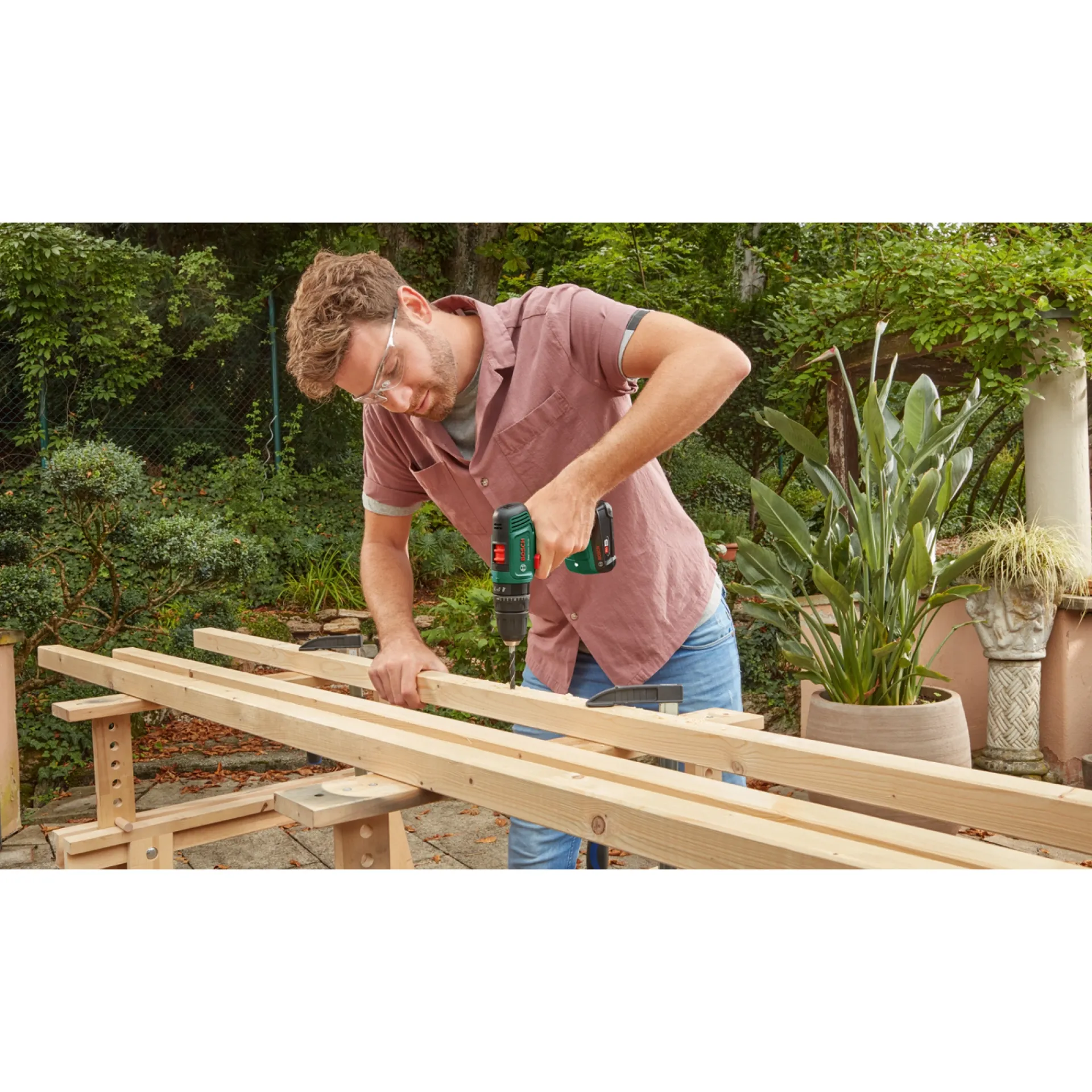 Clearance Bosch EASY EASYIMPACT 18V-40 SLAGBORE-/SKRUEMASKINE AKKU UDEN BATTERI OG LADER