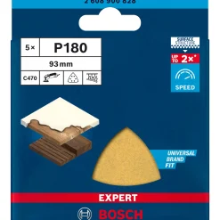 Outlet Bosch EXPERT C470 DELTA 93MM MELLEM SLIBEBLAD 180 5 STK