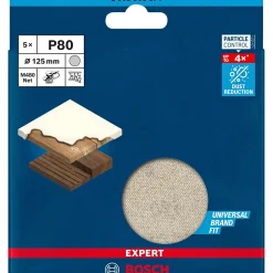Sale Bosch EXPERT M480 GROV SLIBERONDEL Ø125 MM 80 5 STK