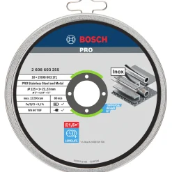 Outlet Bosch LIGE INOX, 1,0MM SKÆRESKIVE 125MM 10 STK