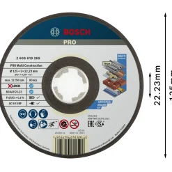 Sale Bosch MULTICONSTRUCTION XL SKÆRESKIVE 125MM 1 STK
