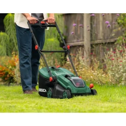 Hot Bosch PLÆNEKLIPPER AKKU 18,0 V MED BATTERI OG LADER