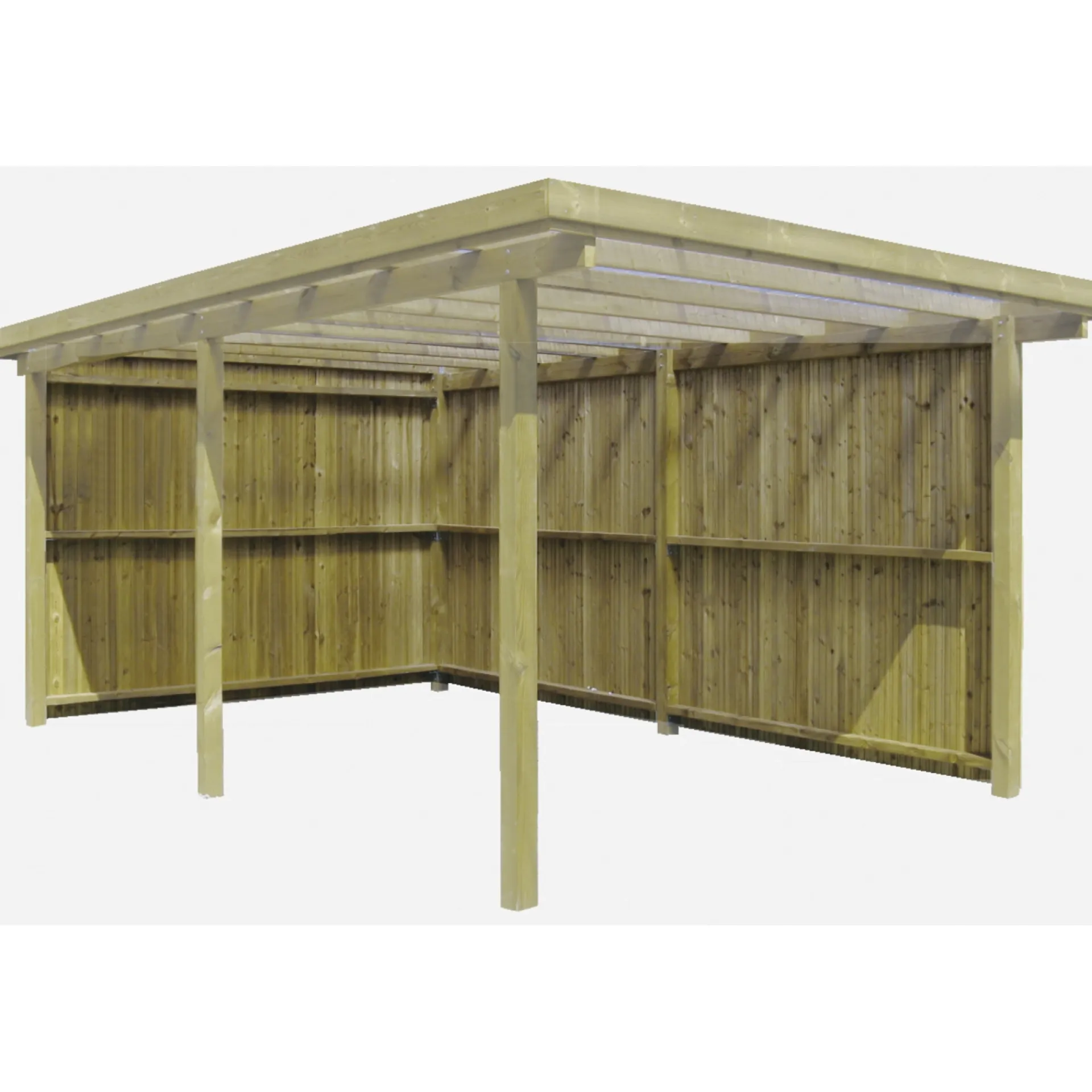 Best BYG-SELV LYNGE 1.0 INKL. BEKLÆDNING CARPORT 15 M²