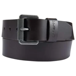 New Carhartt BRIDLE LEATHER ROLLER BUCKLE BELT BÆLTE DARK BROWN 38