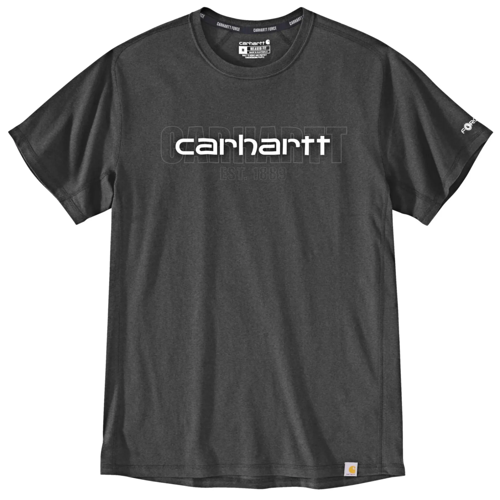 Sale Carhartt FORCE S/S LOGO GRAPHIC TSHIRT T-SHIRT S MØRK GRÅ