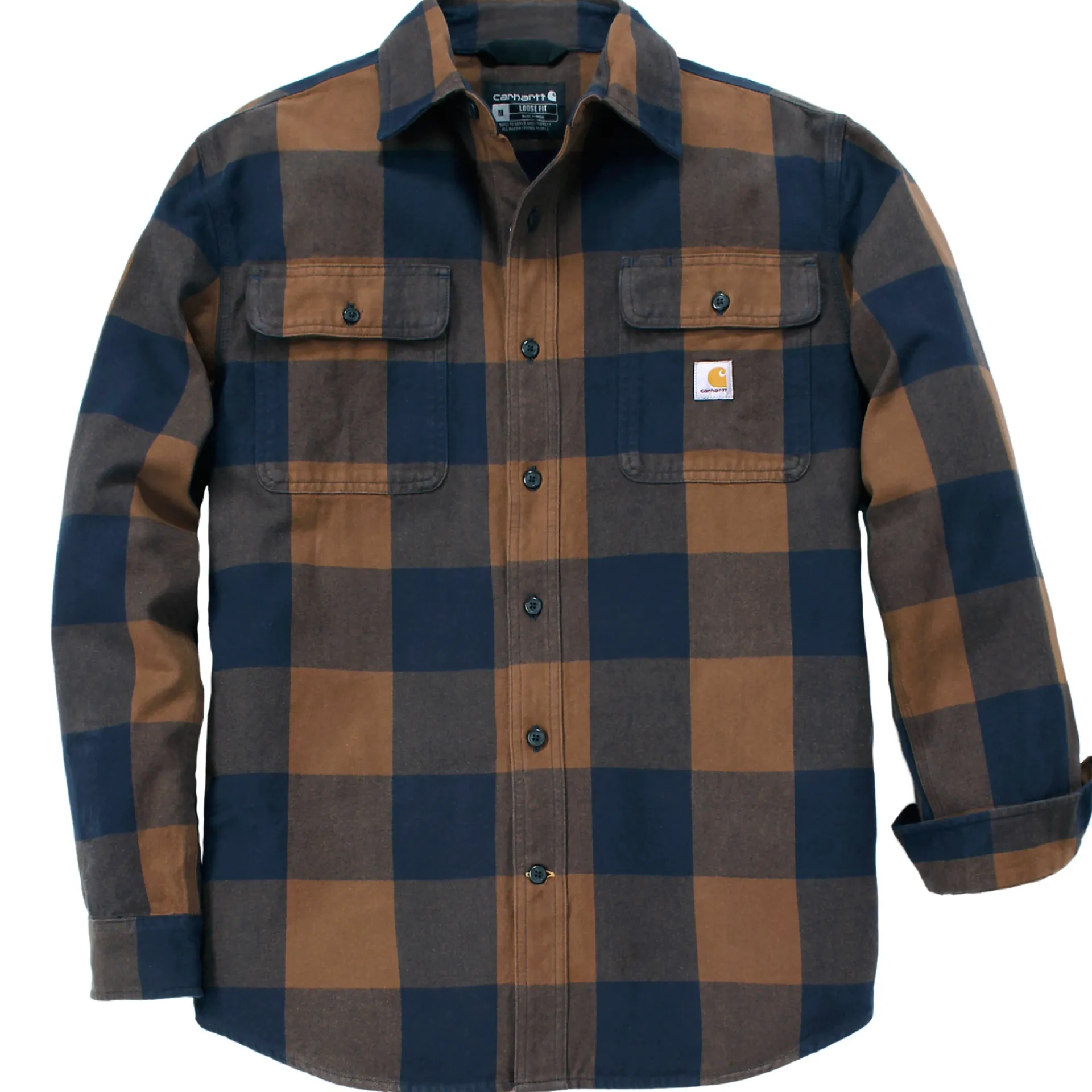 Clearance Carhartt LONG-SLEEVE PLAID SHIRT SKJORTE L RED DUCK
