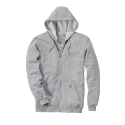 Discount Carhartt LOOSE FIT MIDWEIGHT FULL-ZIP SWEATSHIRT HÆTTETRØJE L LYS GRÅ