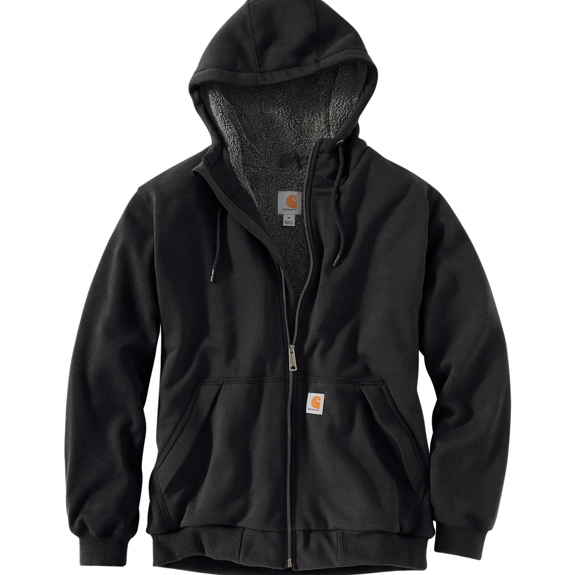 Discount Carhartt SHERPA LINED MIDWEIGHT ZIP SWEATJAKKE L SORT
