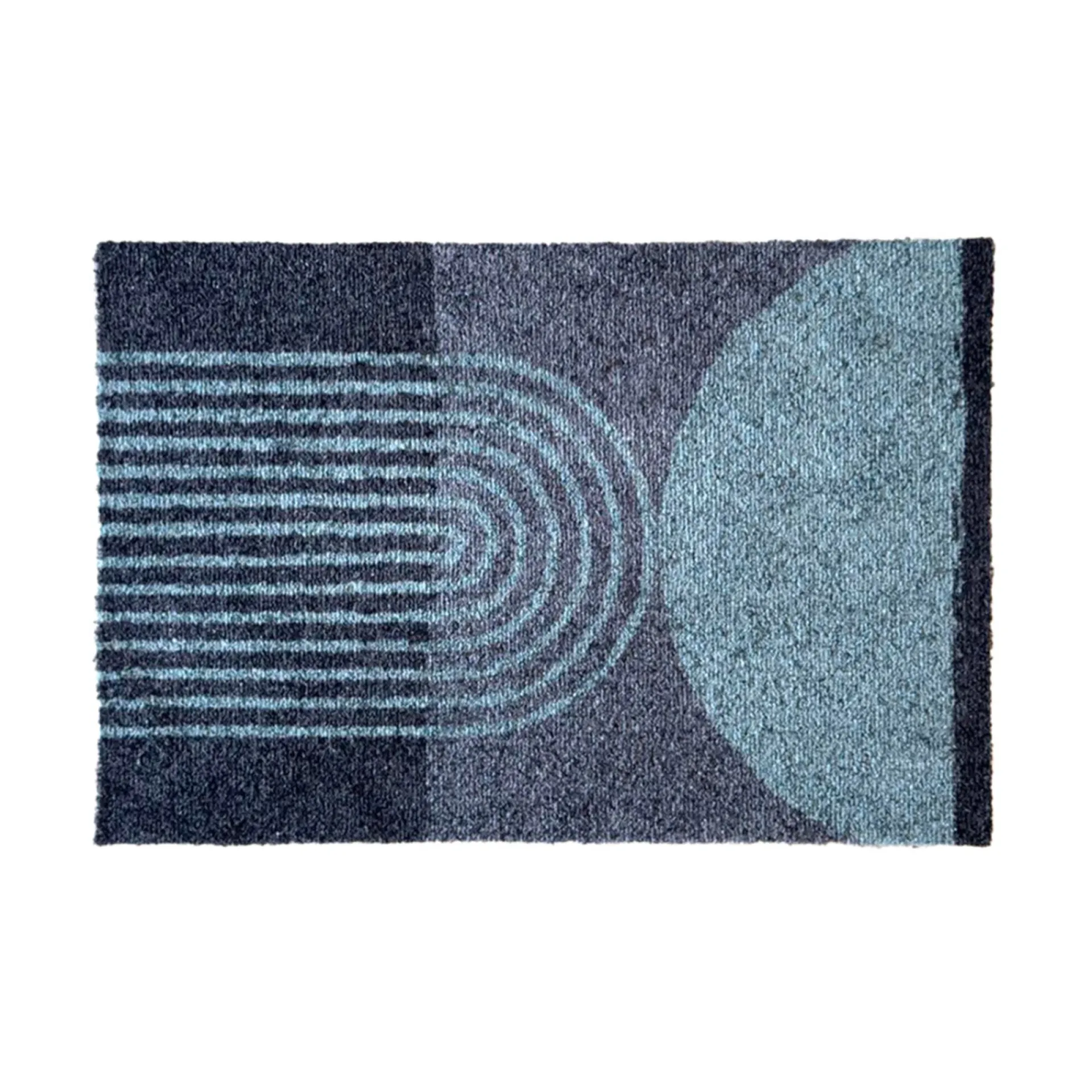 Sale Clean Carpet CC-DESIGN DØRMÅTTE 50X75 CM TURKIS/GRÅ