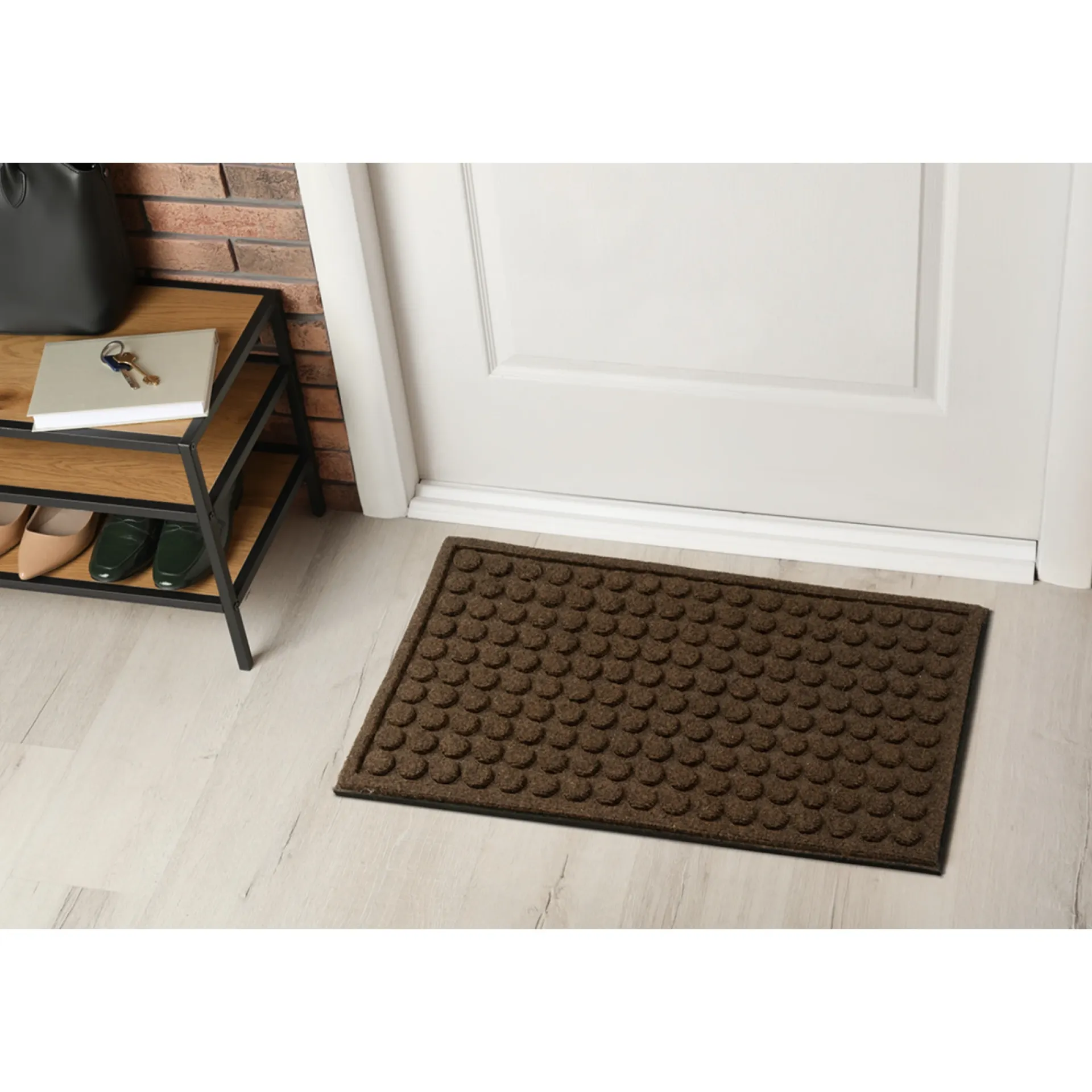 Clean Carpet CLEAN ECO REDONDA DØRMÅTTE 45X75 BRUN