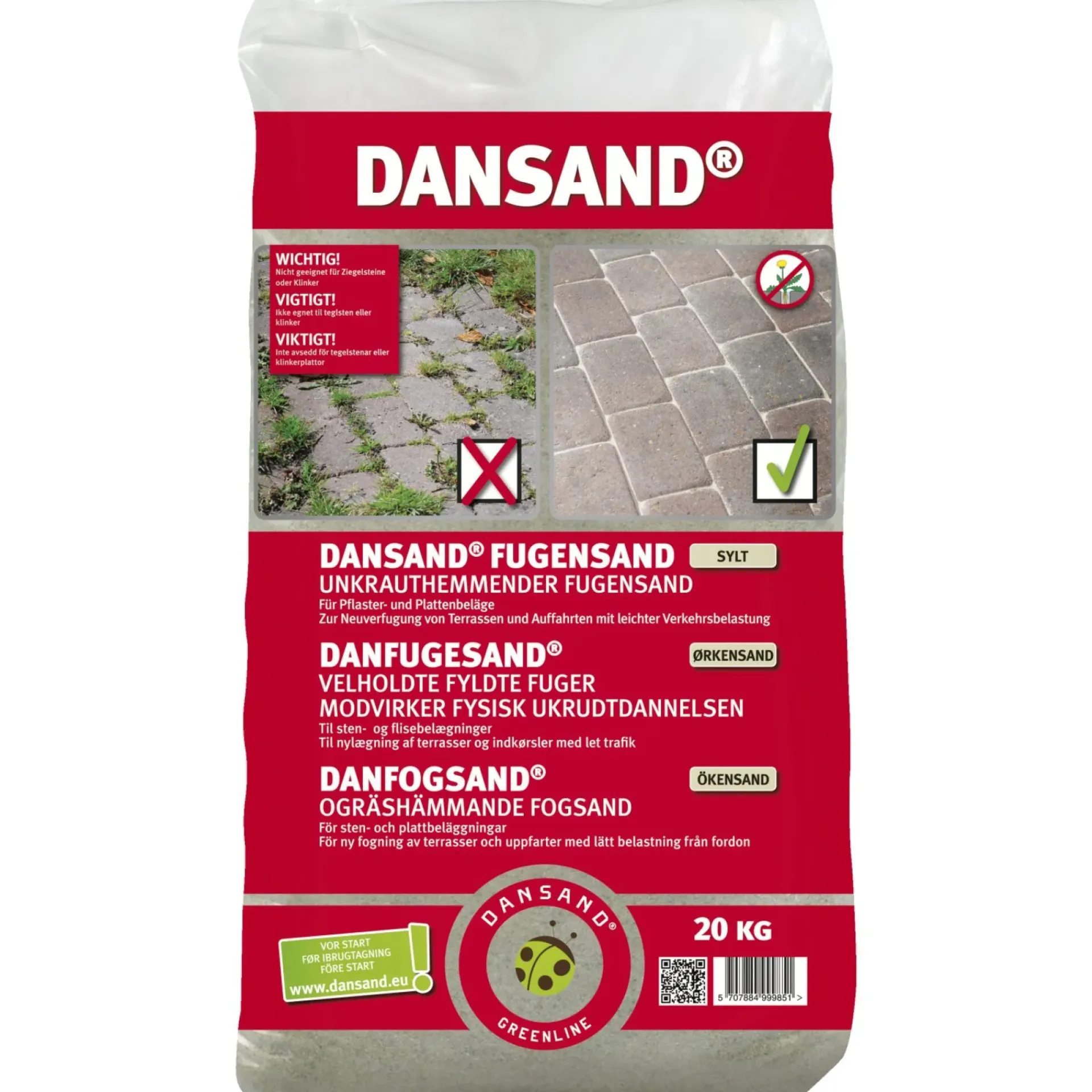 Discount Dansand NO GROW FUGESAND 20 KG OP TIL 1,5 MM