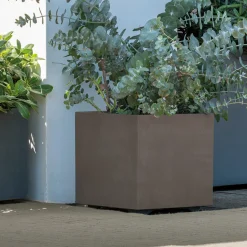 Sale Deroma MILLENIUM 208-623 PLANTEKASSE PLASTIK SANDSTEN 49X49X49 CM