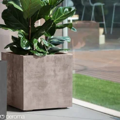 Online Deroma MILLENIUM 208-622 PLANTEKASSE PLASTIK SANDSTEN 39X39X39 CM