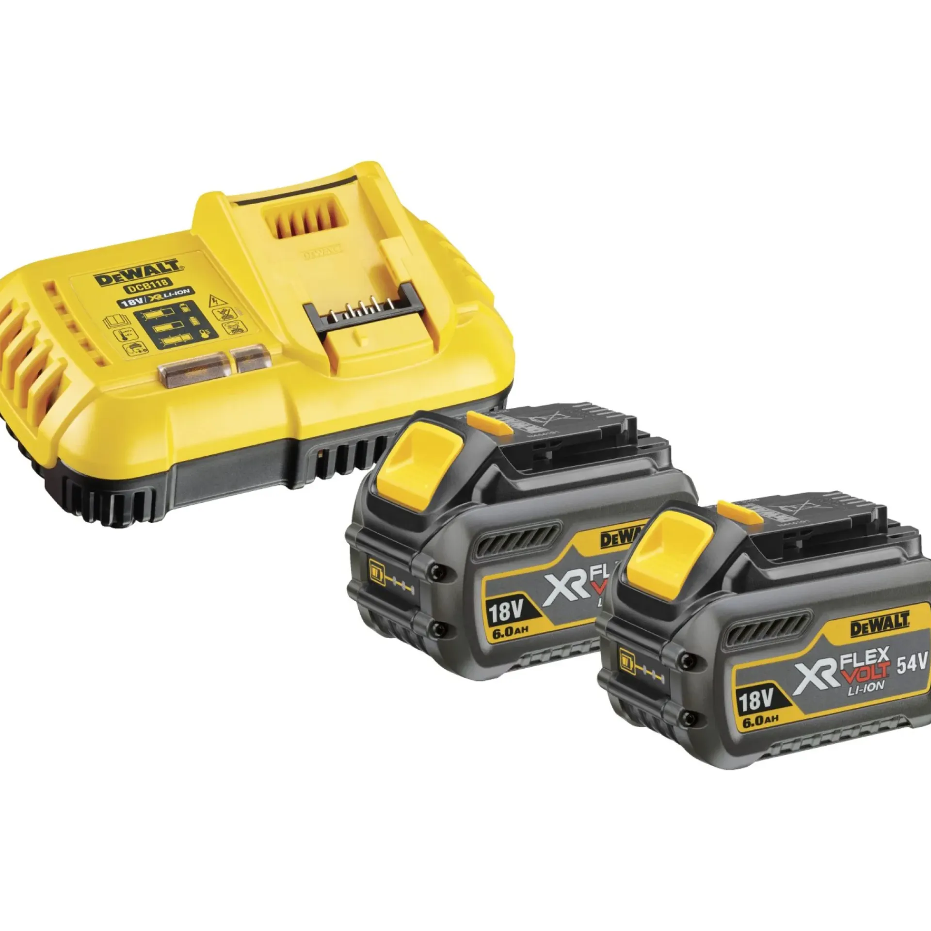 New Dewalt DCB118T2 BATTERISÆT 54V 6 AH