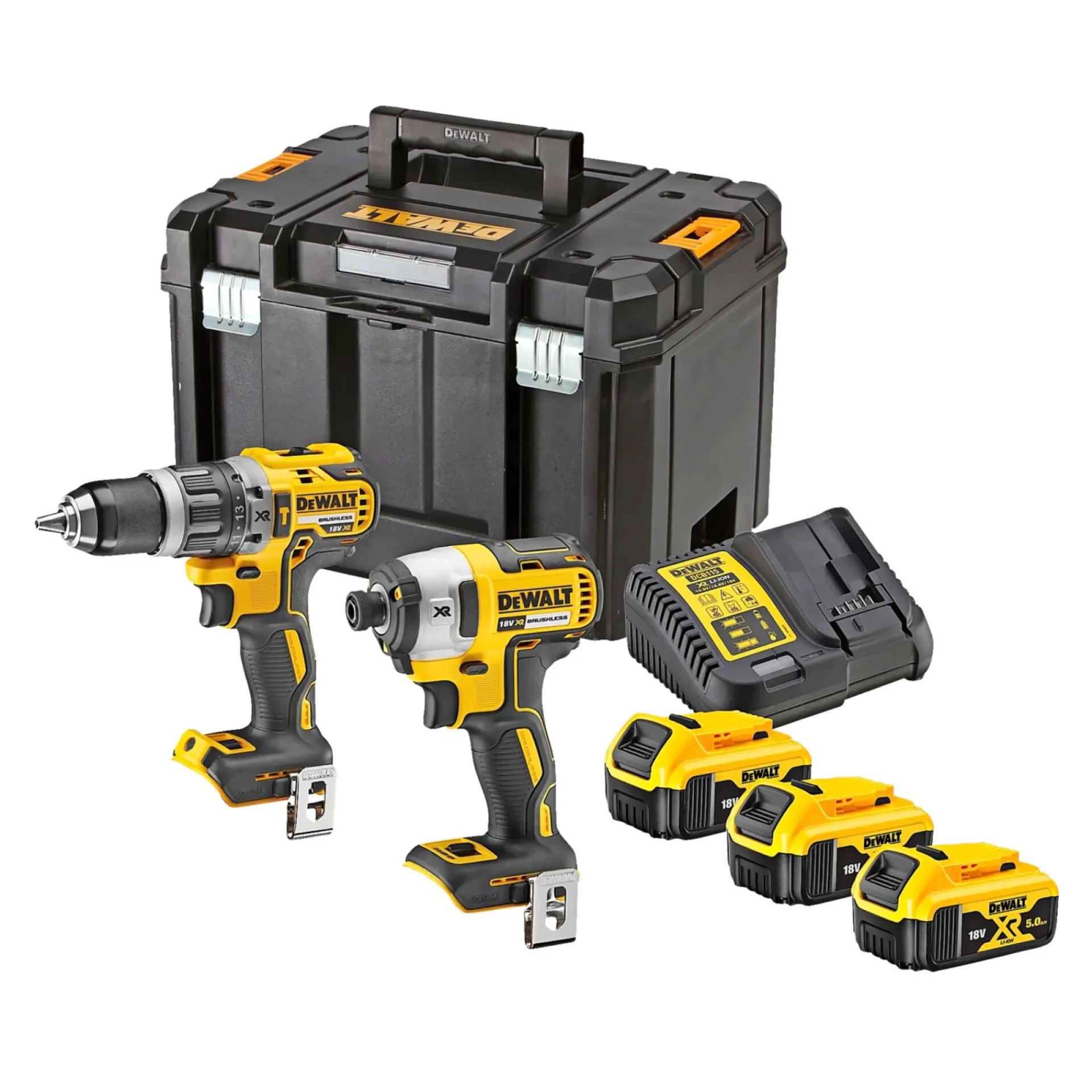 Clearance Dewalt DCK266P3T-QW SKRUEMASKINESÆT AKKU MED BATTERI OG LADER