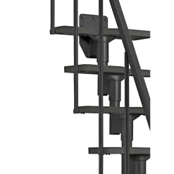 Clearance Dolle ATLANTA GELÆNDER SIDE 2, SORT - 2 BALUSTRE PR. TRIN