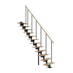 Sale Dolle BOSTON PLADSBESP. TRAPPE SORT EG SHAPE 6 GELÆNDER 12 TRIN