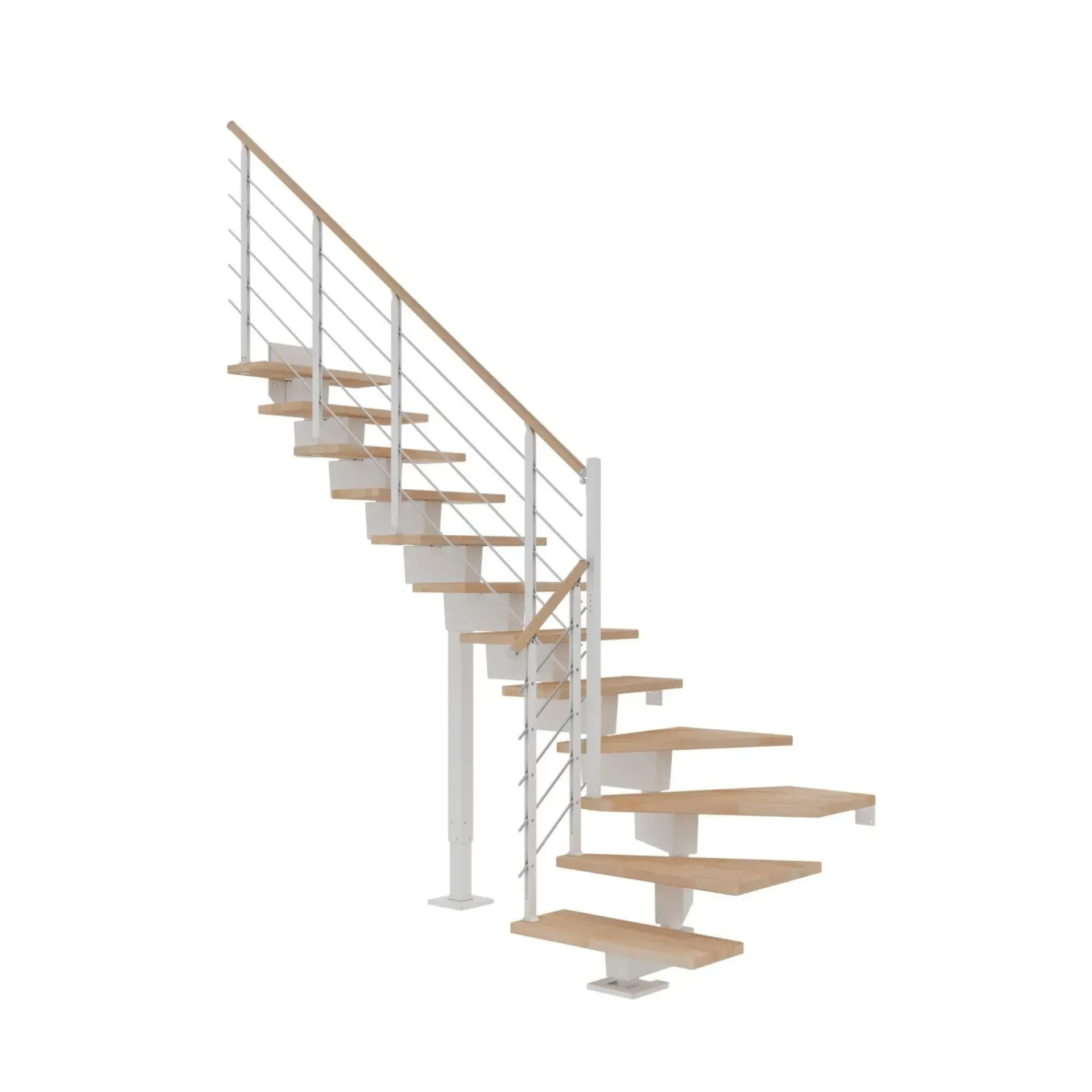 Best Dolle DUBAI TRAPPE HVID BØG DESIGN 13 TRIN