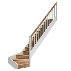 Outlet Dolle PARIS M. STØDTRIN PLADSBESPARENDE TRAPPE KVARTSVING H. EG HVID