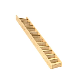 Discount Dolle PARIS U. GELÆNDER, M. STØDTRIN PLADSBESPARENDE TRAPPE LIGELØB GRAN