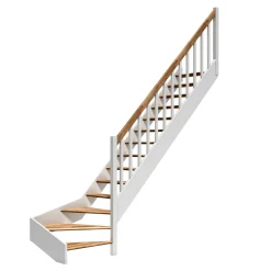 Discount Dolle PARIS U. STØDTRIN PLADSBESPARENDE TRAPPE KVARTSVING V. EG HVID